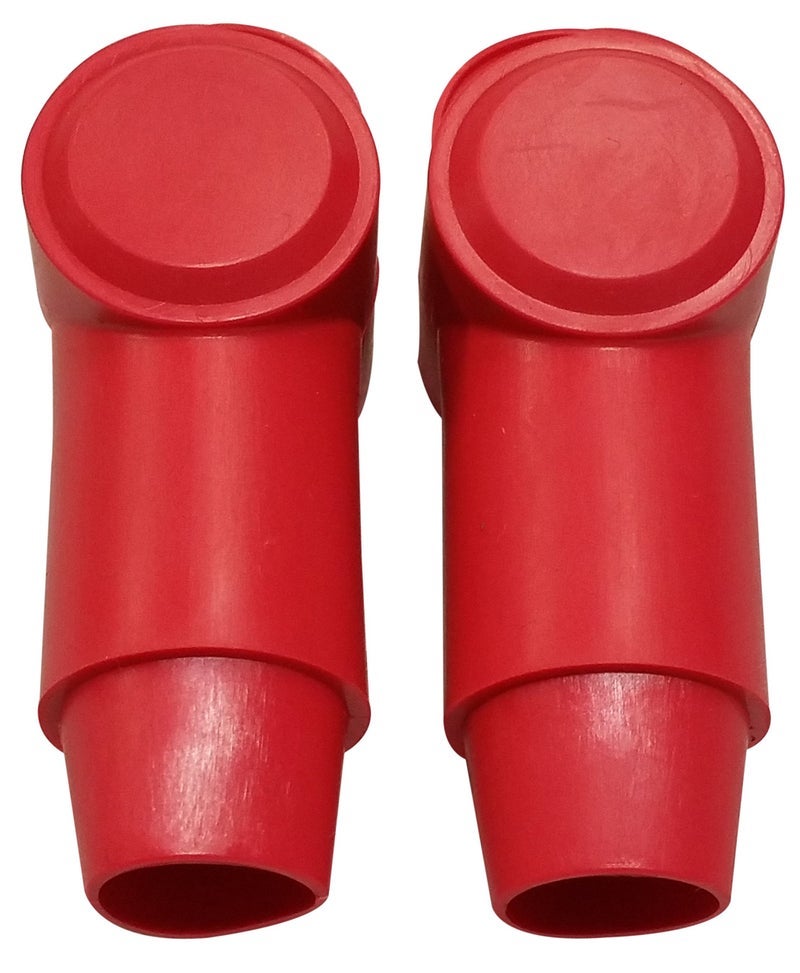 JQuad (Red) 3/8" Stud Terminal Cover - Electrical Battery Connection Insulator (2 Pack) - Image 2